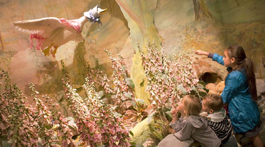 Children visiting The World of Beatrix Potter