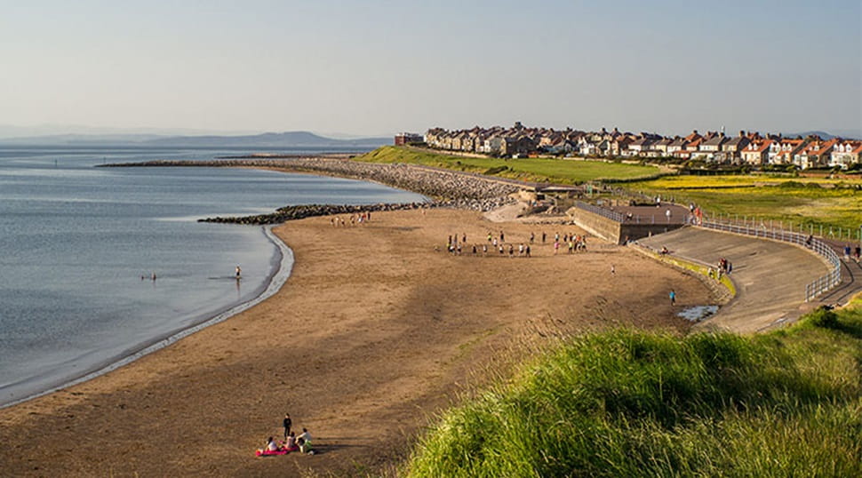 Heysham beach and coast