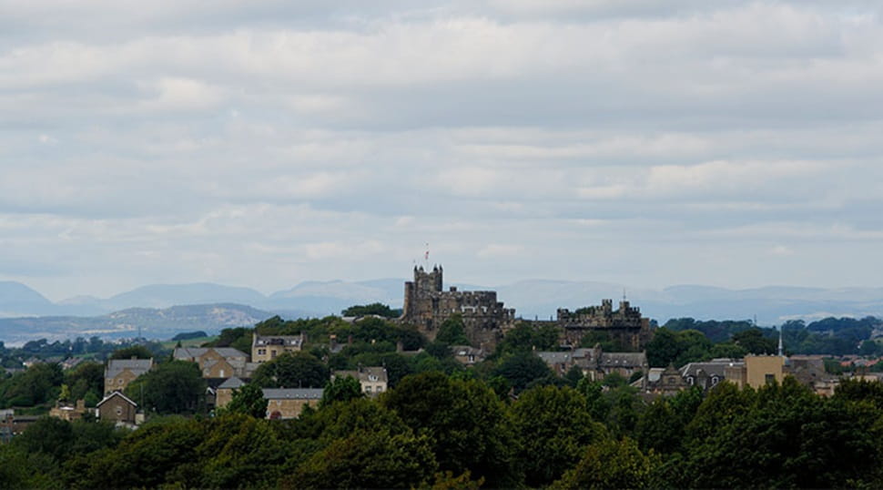 Lancaster castle from afar