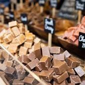 Cubes of fudge