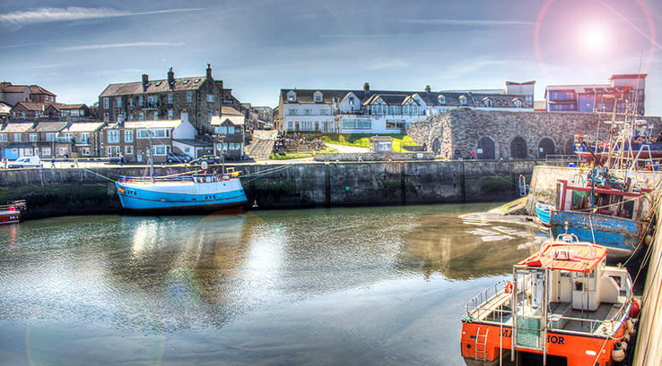 The harbour at Seahouses