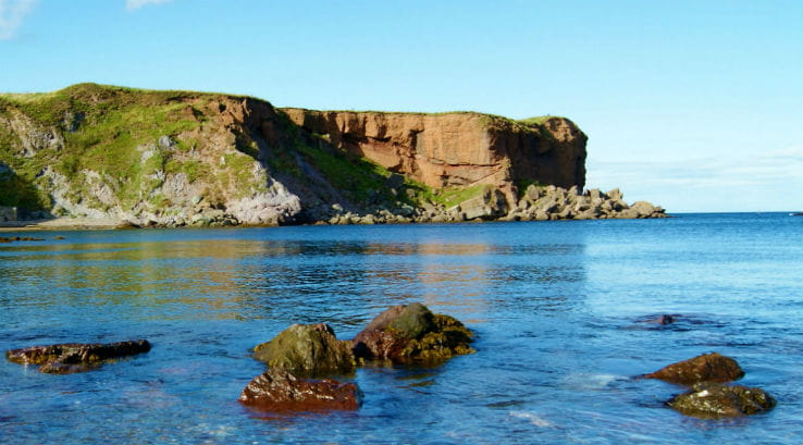 Eyemouth cliffs and coastline