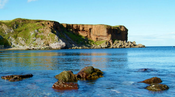 Eyemouth cliffs and coastline