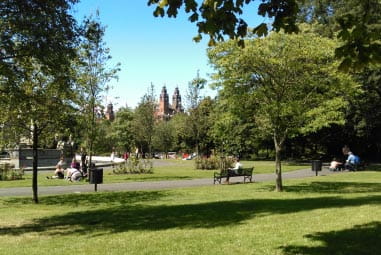 Park in the sunshine