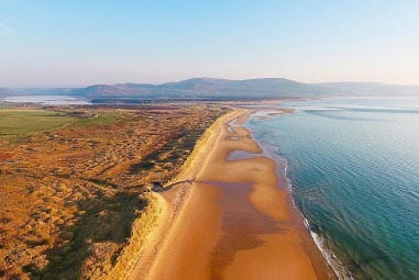 Golden sandy beach