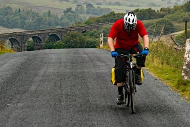 Man riding a bike