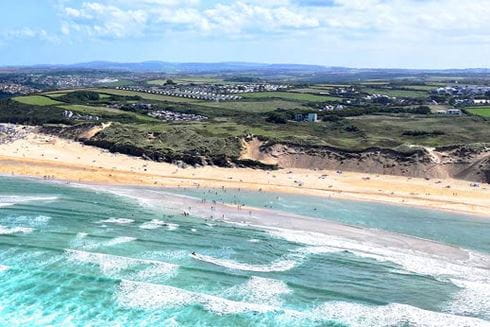 Beach in the sunshine