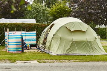 Tent on pitch