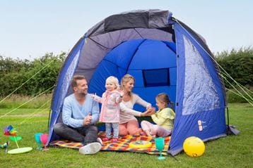 Tent on pitch