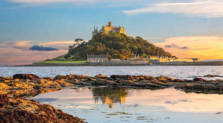 St Michaels Mount Island in Cornwall