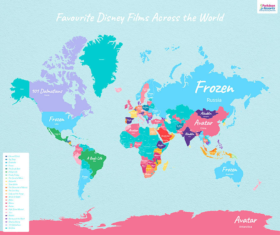 Mapa de Películas Disney