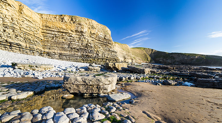 Cliffs at Dunraven Bay