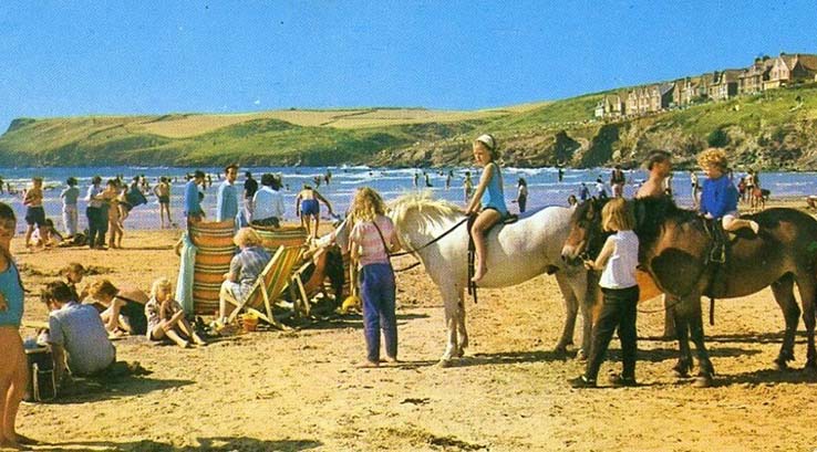 Vintage photo of Cornwall in the 1980s
