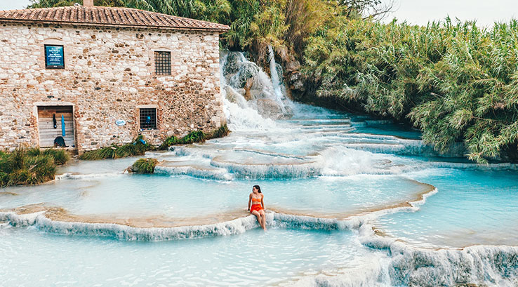 Terme di Saturnia hot springs, Italy