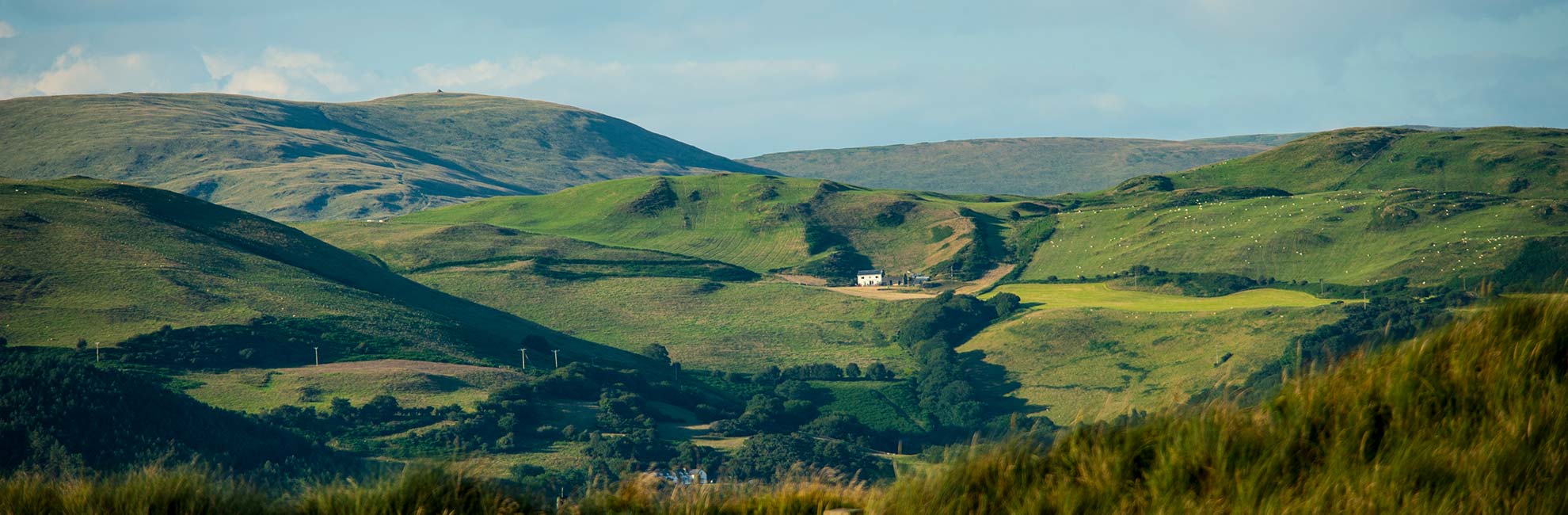 Views across Welsh hills