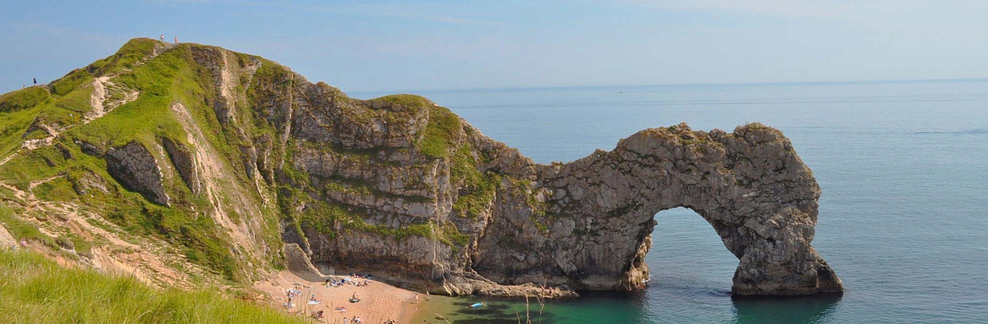 The spectacular scenery of Durdle Door on the Dorset coast