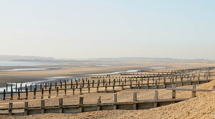 A view across the beach at Ashcroft Coast