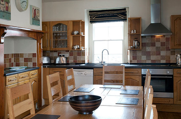 The kitchen at Lundy House