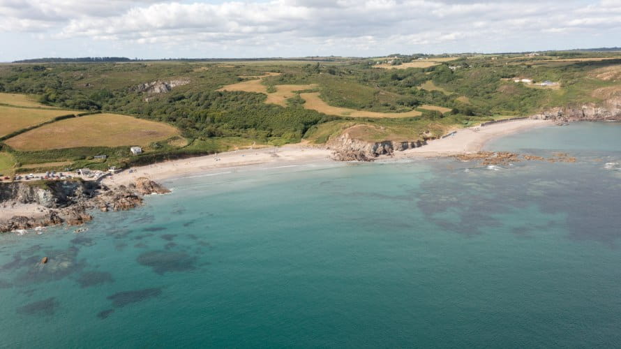 A view over the Cornish coastline