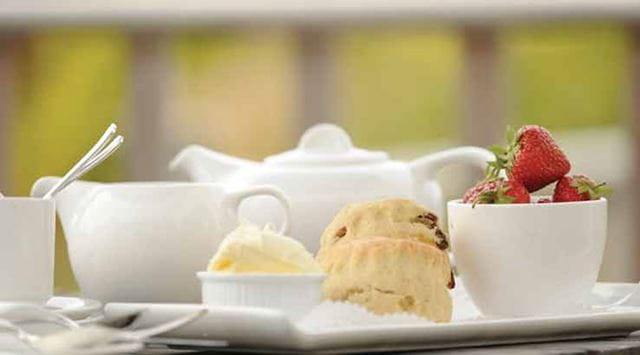 Afternoon tea and scones