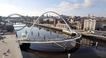 The bridges over the River Tyne at Newcastle Quayside